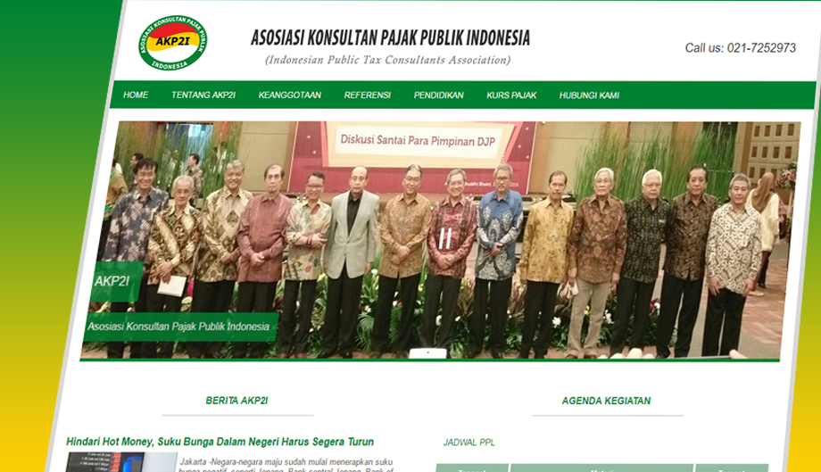 portofolio jasa layanan web Asosiasi Konsultan Pajak Publik Indonesia (AKP2I) 