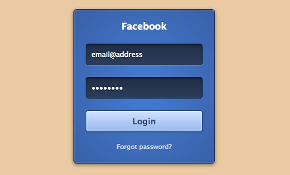 Login page template