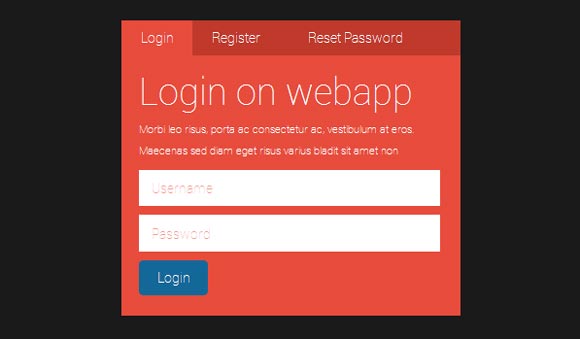 Flat-Login-Form