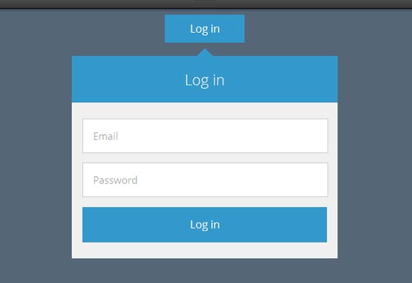 login page template
