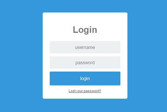 flat-login-form